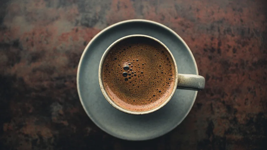 Static image: coffee cup top-down